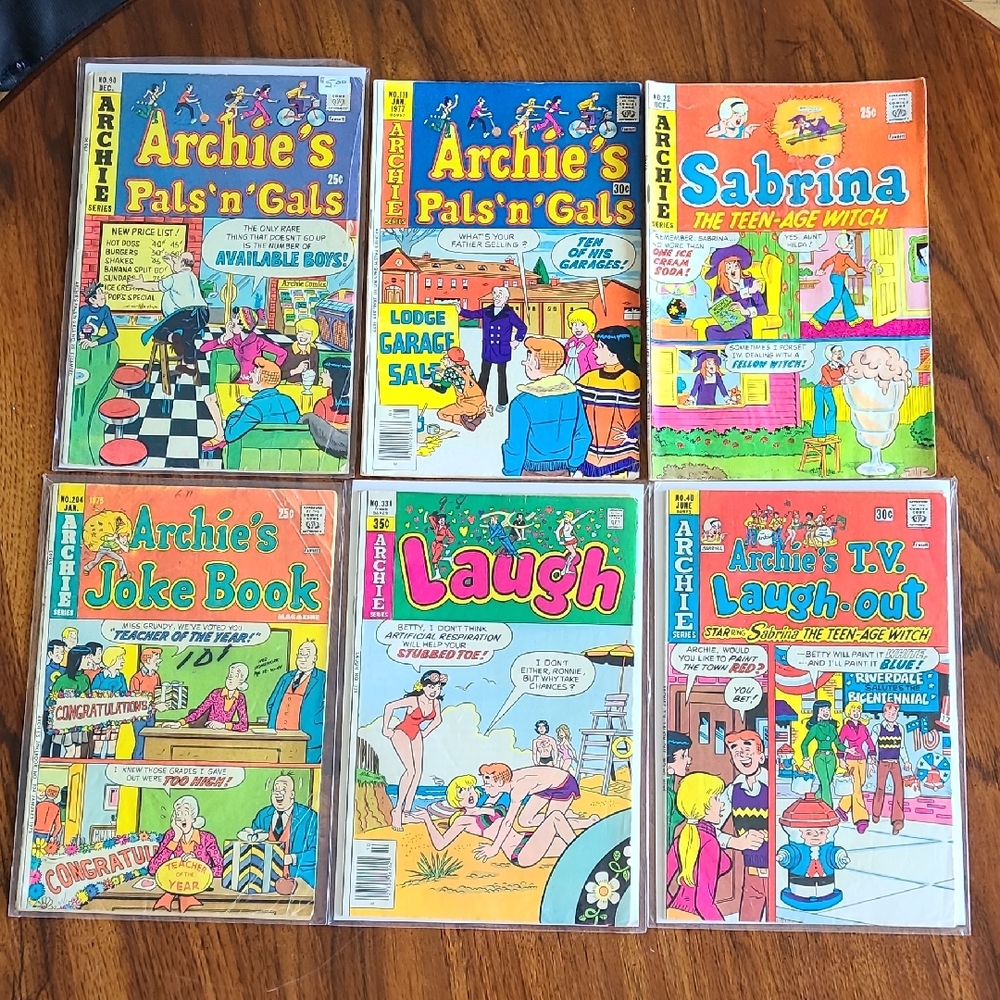 Archie Sabrina Giant Vintage Comics Pals N Gals, Laugh, Joke Book, Tv Laugh-out